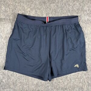 Tracksmith Session Shorts Men's XL Blue Lined Run Train Drawstring 5" Inseam